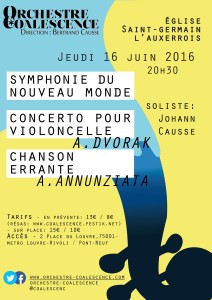 Affiche concert Saint Germain l'Auxerrois